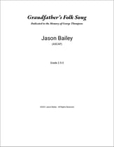 Grandfather's Folk Song Concert Band sheet music cover